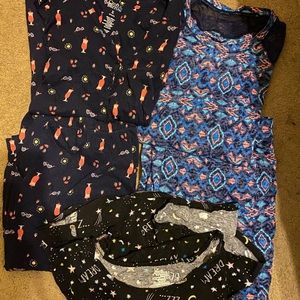 Ladies XL Short sleeved Lounging/pajama sets Lot